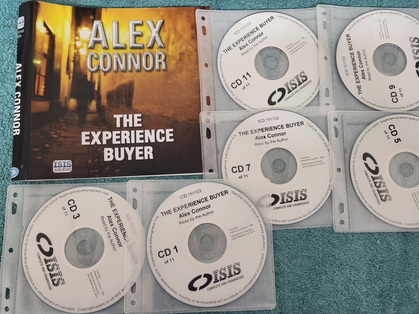 ALEX CONNOR - THE EXPERIENCE BUYER - 11 CDS - audiobook unabridged DISC ONLY