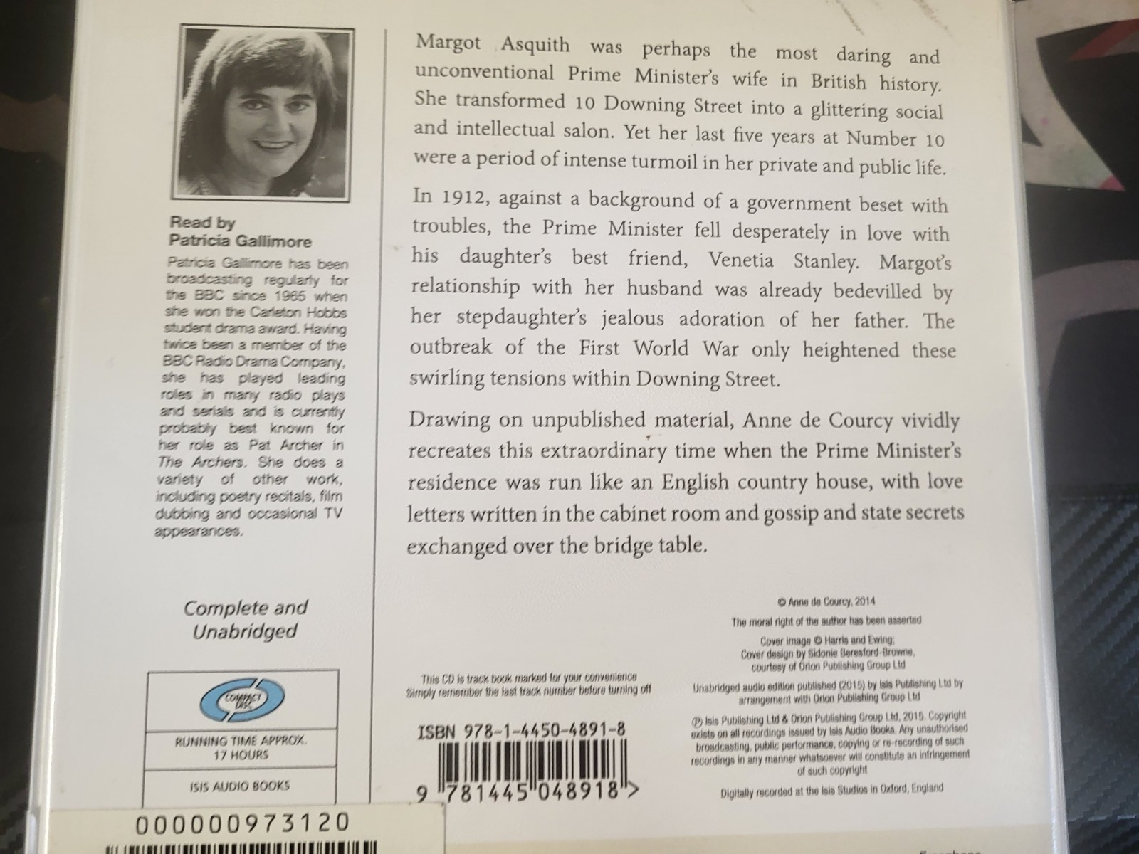 ANNE DE COURCY - MARGOT AT WAR - 14 CDS AUDIOBOOK UNABRIDGED DISC ONLY
