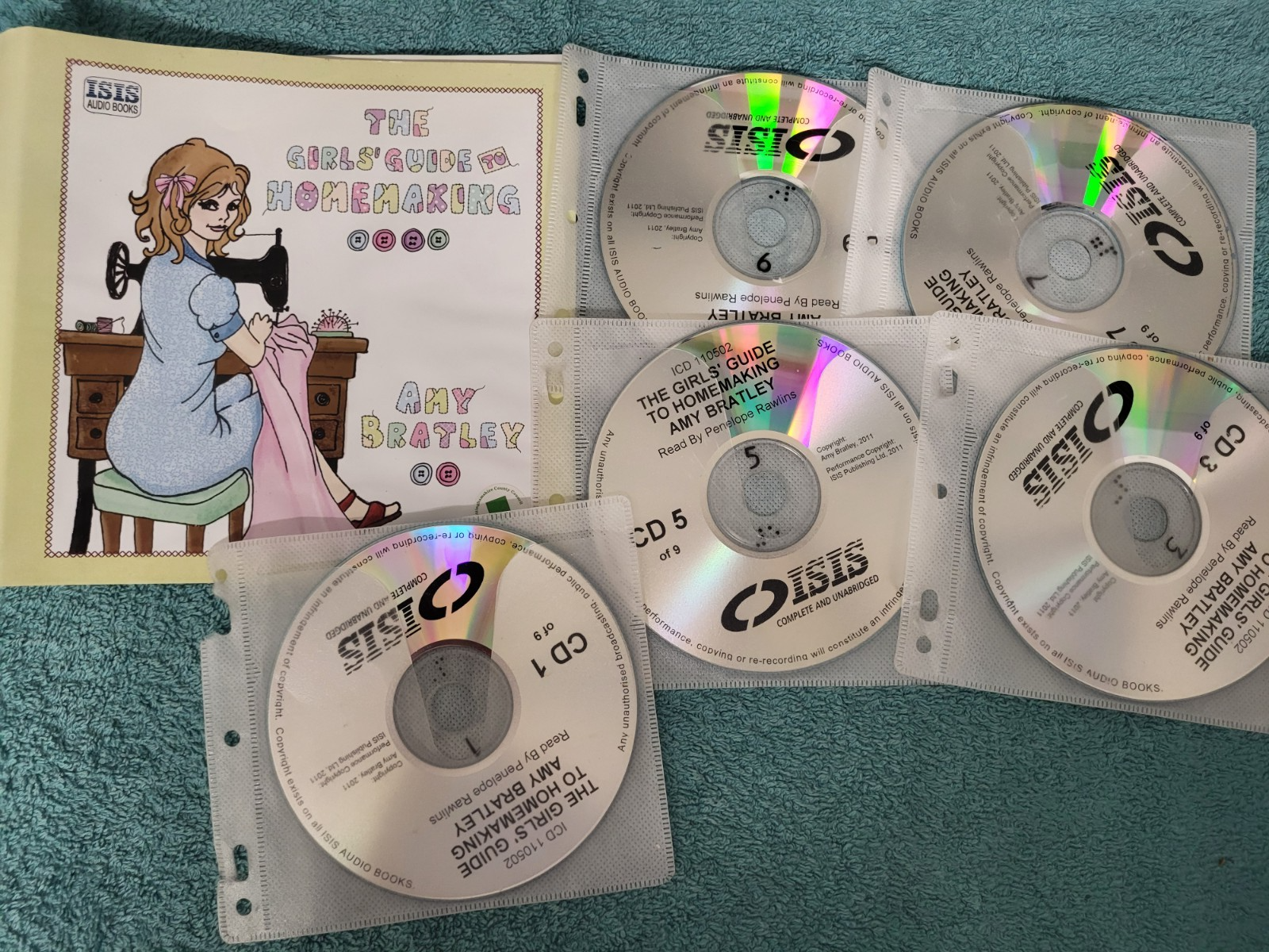 AMY BRATLEY - THE GIRLS GUIDE TO HOMEMAKING-9cds- audiobook unabridged DISC ONLY