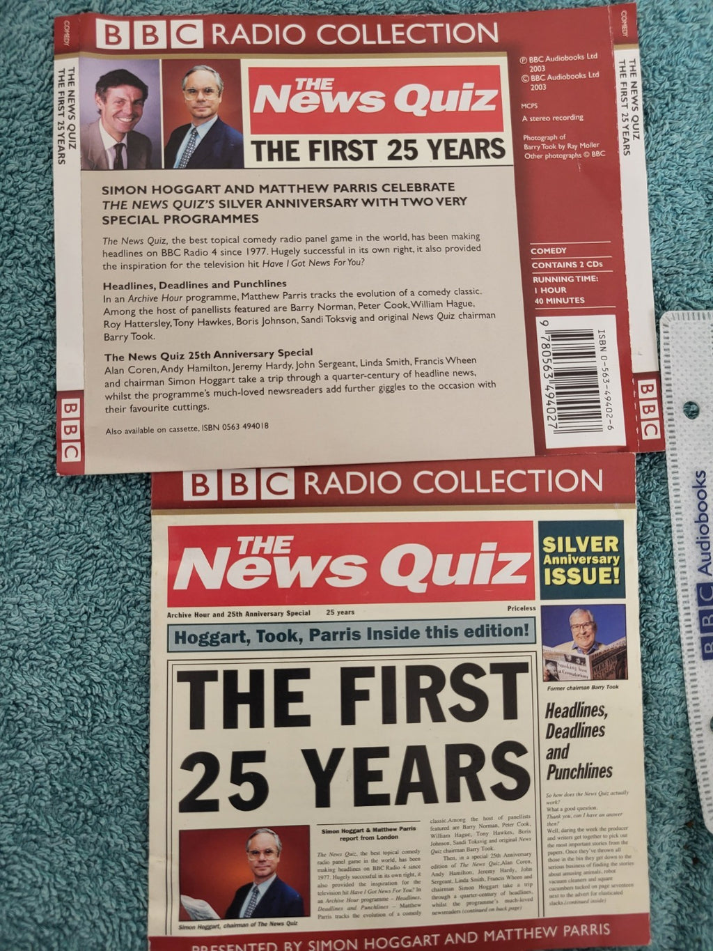 BBC RADIO COLLECION - THE NEWS QUIZ THE FIRST 25 YEARS - 2 CDS - audiobook unabr
