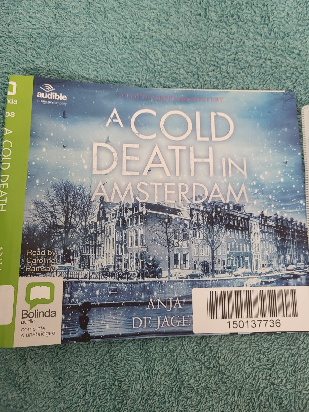 ANJA DE JAGE - A COLD DEATH IN AMSTERDAM - 8 CDS- audiobook unabridged DISC ONLY