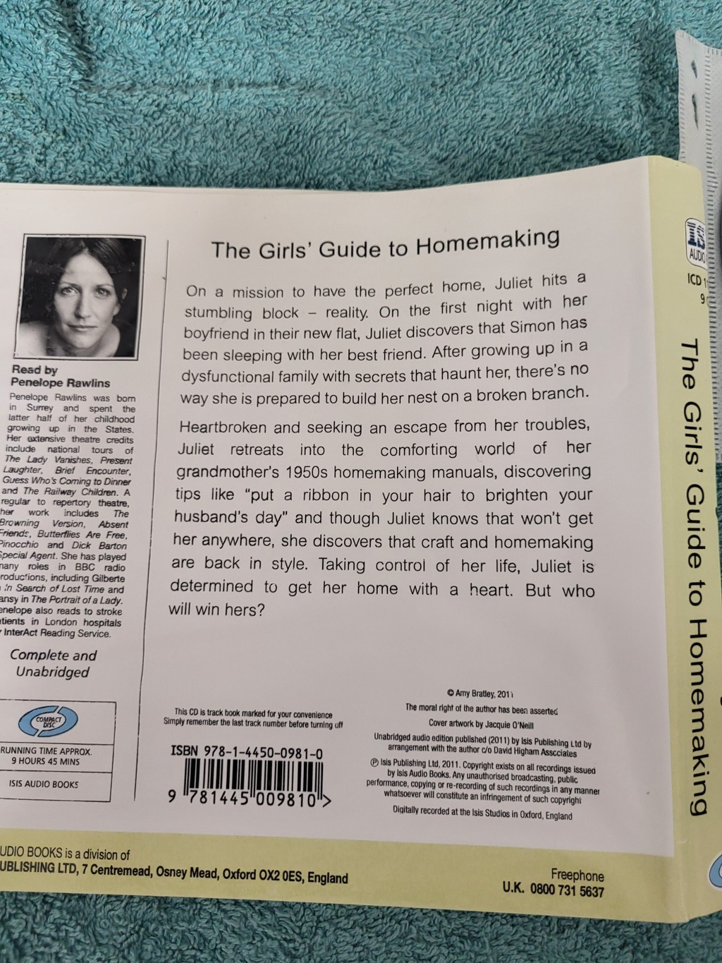 AMY BRATLEY - THE GIRLS GUIDE TO HOMEMAKING-9cds- audiobook unabridged DISC ONLY