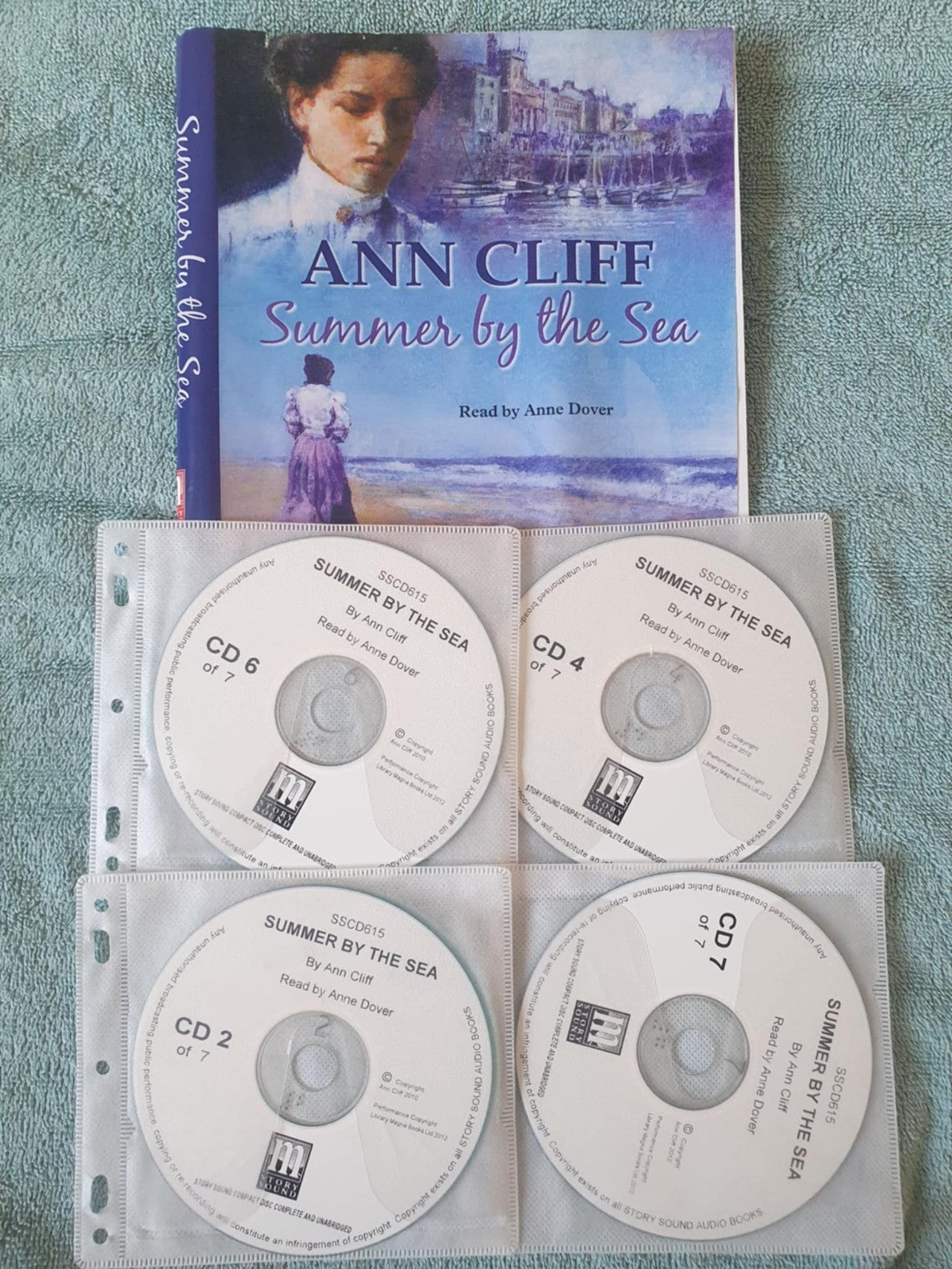 ANN CLIFF - SUMMER BY THE SEA - 7 CDS - audiobook unabridged DISC ONLY