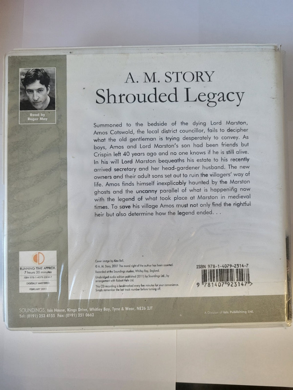 A. M. STORY - SHROUDED LEGACY - 7 CDS AUDIOBOOK UNABRIDGED DISC ONLY