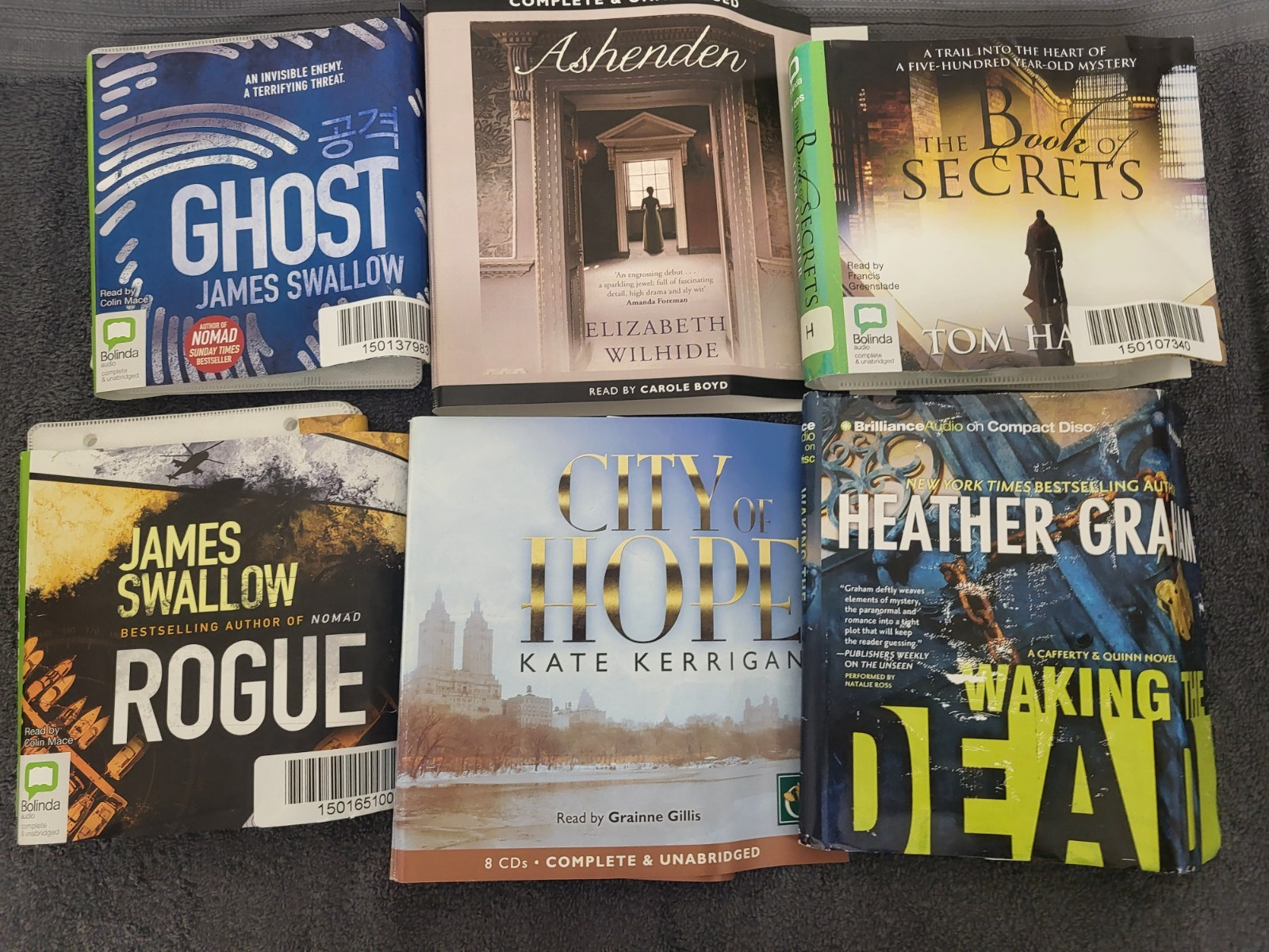 Adult Fiction Audiobook CD Bundle – Mixed Genres – 11 Titles - Big Collection