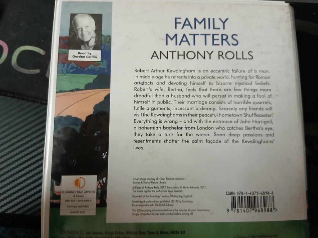 ANTHONY ROLLS - FAMILY MATTERS - 8 cd audio books for adults unabridged