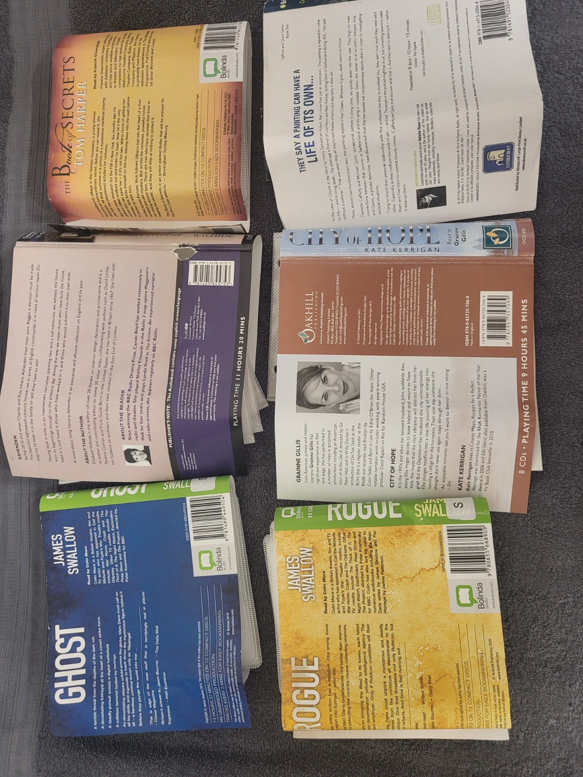 Adult Fiction Audiobook CD Bundle – Mixed Genres – 11 Titles - Big Collection