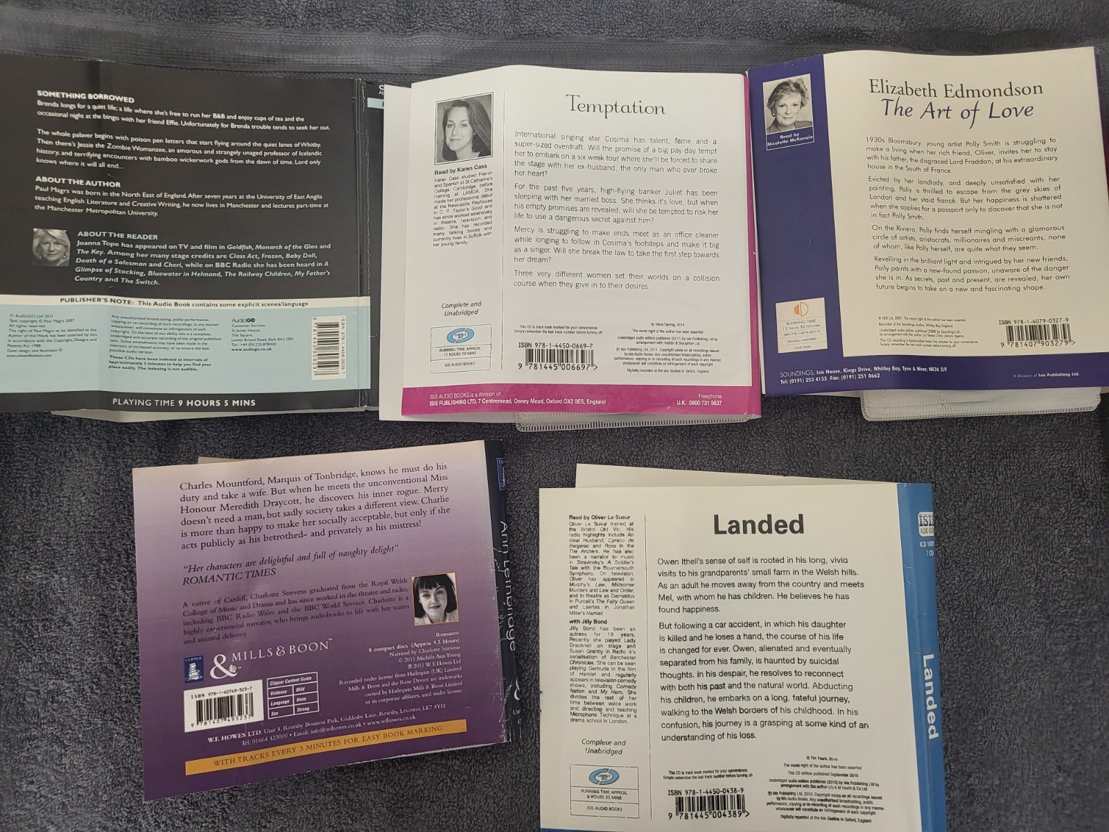 Adult Fiction Audiobook CD Bundle – Mixed Genres – 11 Titles - Big Collection