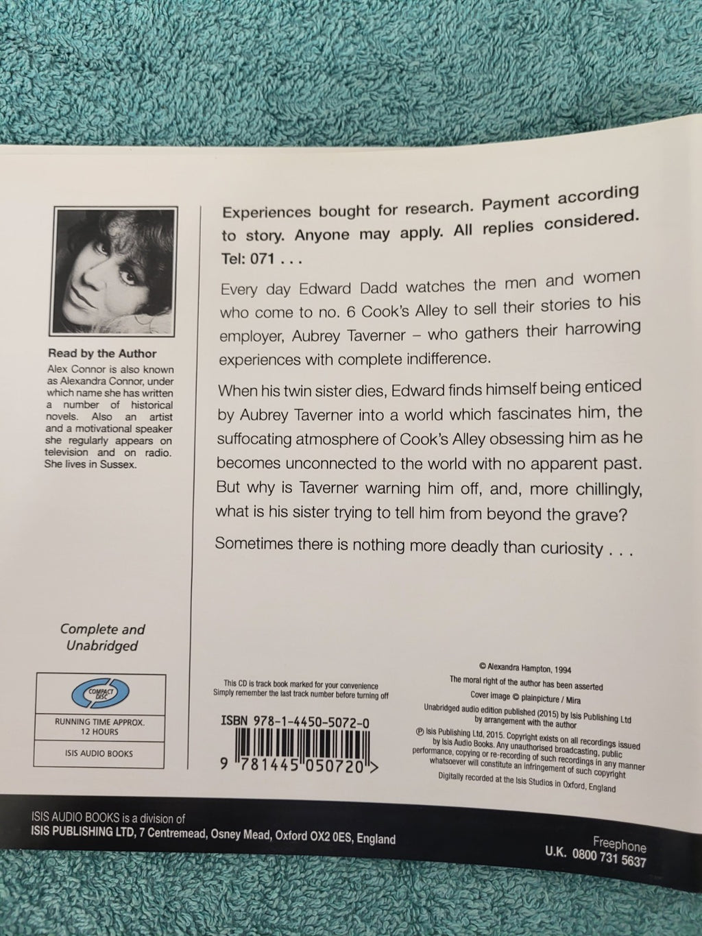 ALEX CONNOR - THE EXPERIENCE BUYER - 11 CDS - audiobook unabridged DISC ONLY