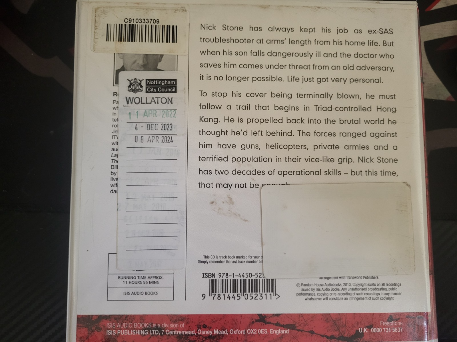 ANDY MCNAB - SILENCER - 11 CDS AUDIOBOOK UNABRIDGED DISC ONLY