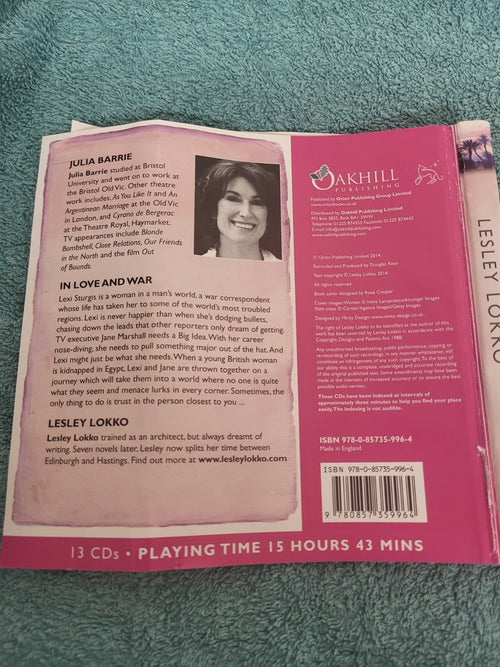 AALESLEY LOKKO - IN LOVE AND WAR - 13 cds - audiobook unabridged DISC ONLY